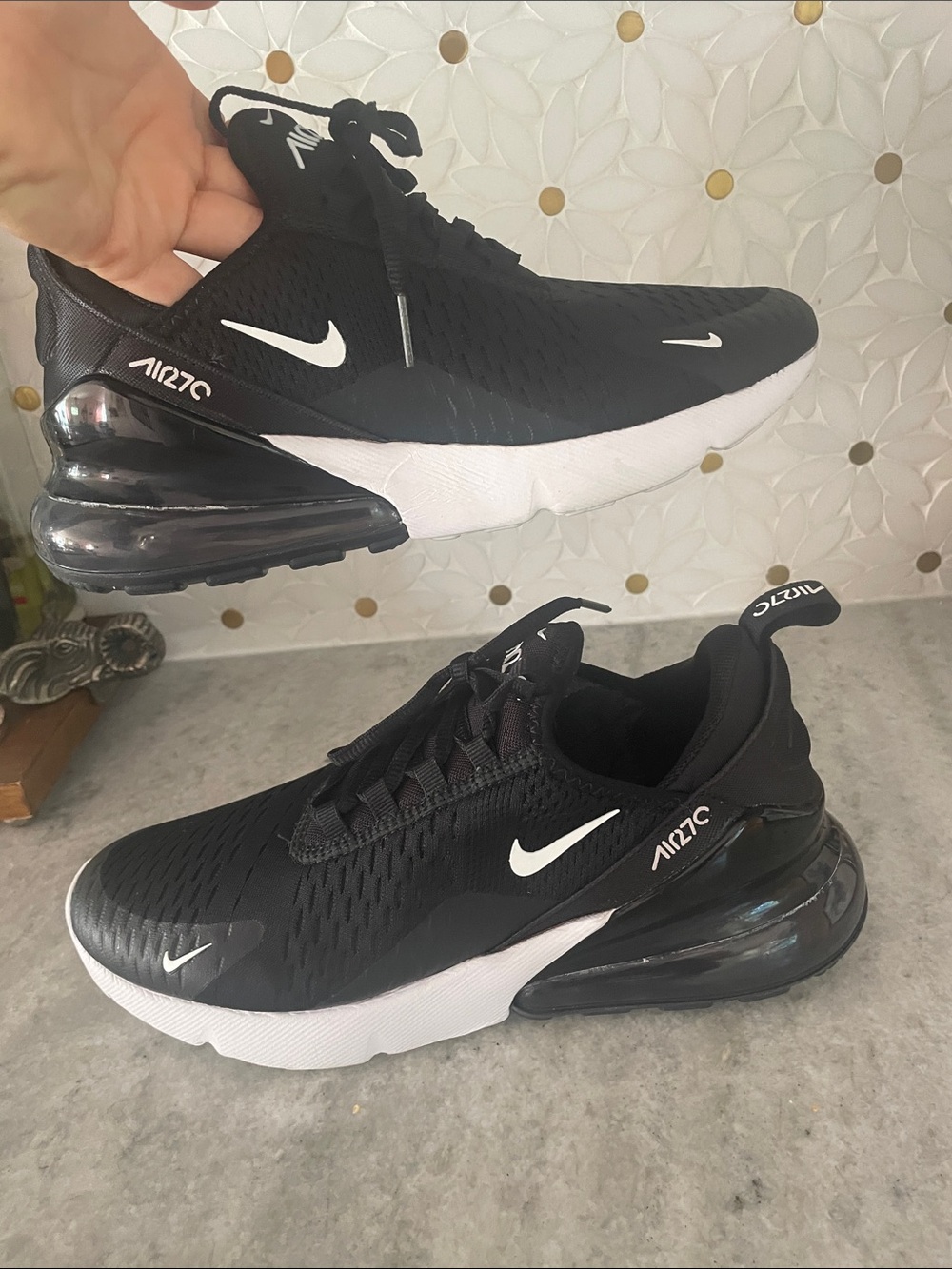 Nike Black & White Air Max 270 Sneakers